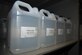 Gallons of hand sanitizer sit on a shelf in the Security Forces Combined Resources Facility on Joint Base Andrews, Md., April 20, 2020. The 11th Security Support Squadron placed an order for 30 gallons of hand sanitizer to ensure personnel are safe while fulfilling the mission.