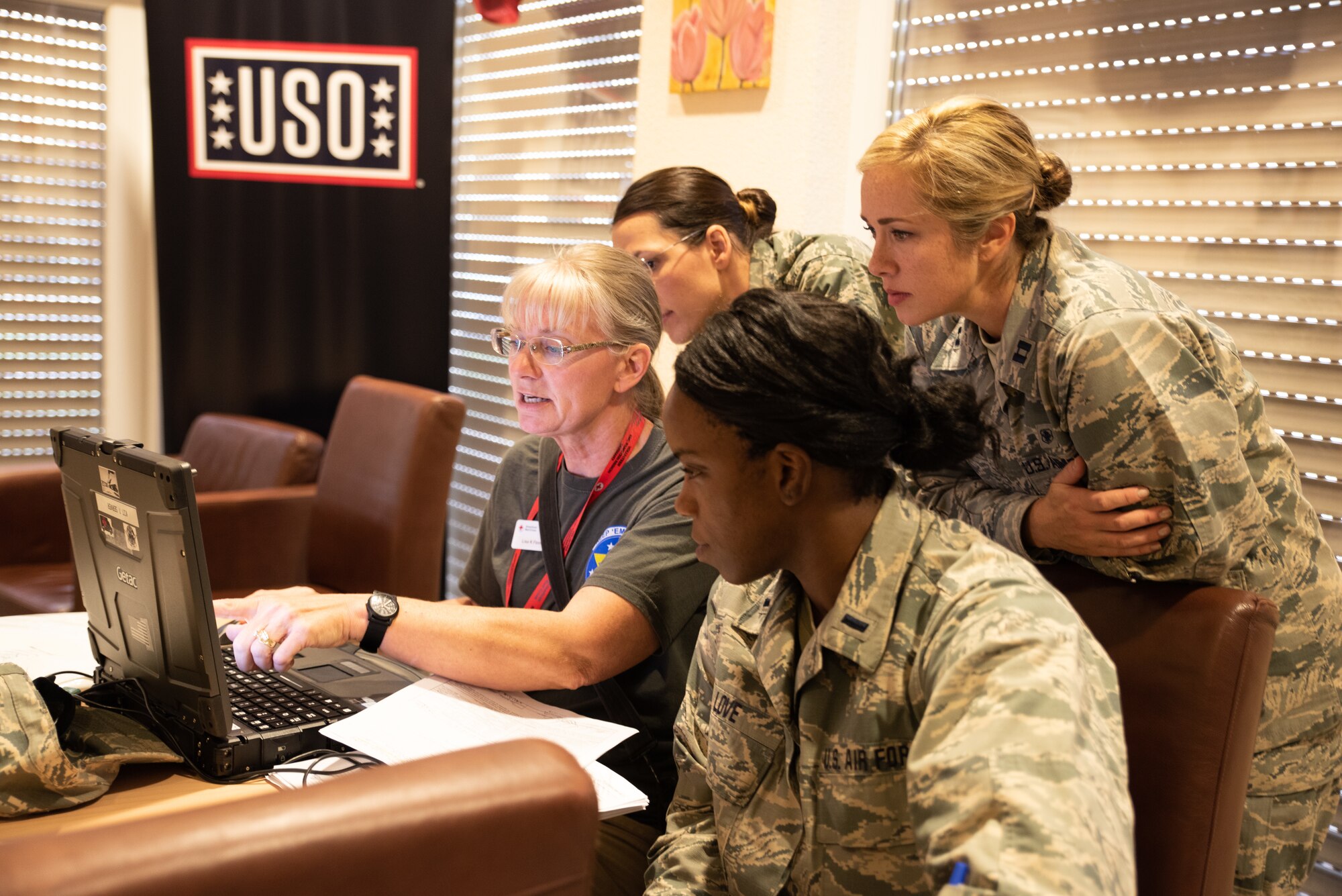 Arkansas Air National Guard Airmen assist the 86th Aerospace Medical Squadron with En Route Patient Staging (ERPS) transfers, July 11, 2018, at Landstuhl, Germany. ERPS flight operators transfer patients between combat zones and higher levels of care in the U.S. (U.S. Air National Guard photo by Staff Sergeant Matthew Matlock)