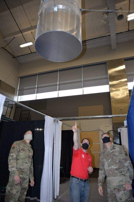 BG Thomas Tickner Visits USACE Alaska District's Alternate Care Facility