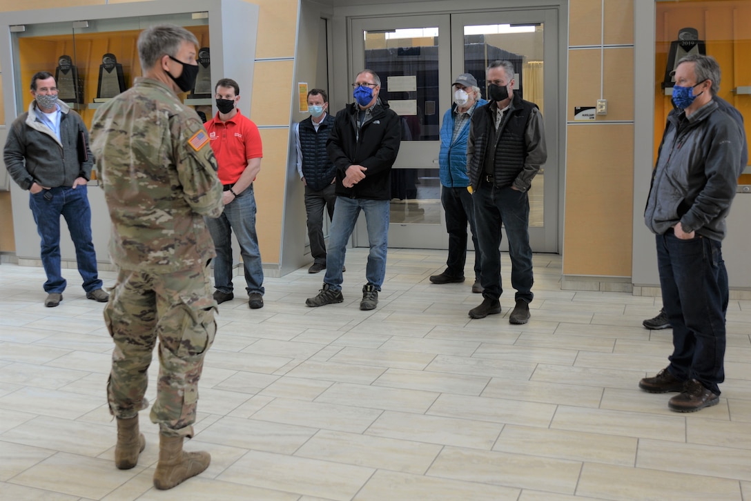 BG Thomas Tickner Visits USACE Alaska District's Alternate Care Facility