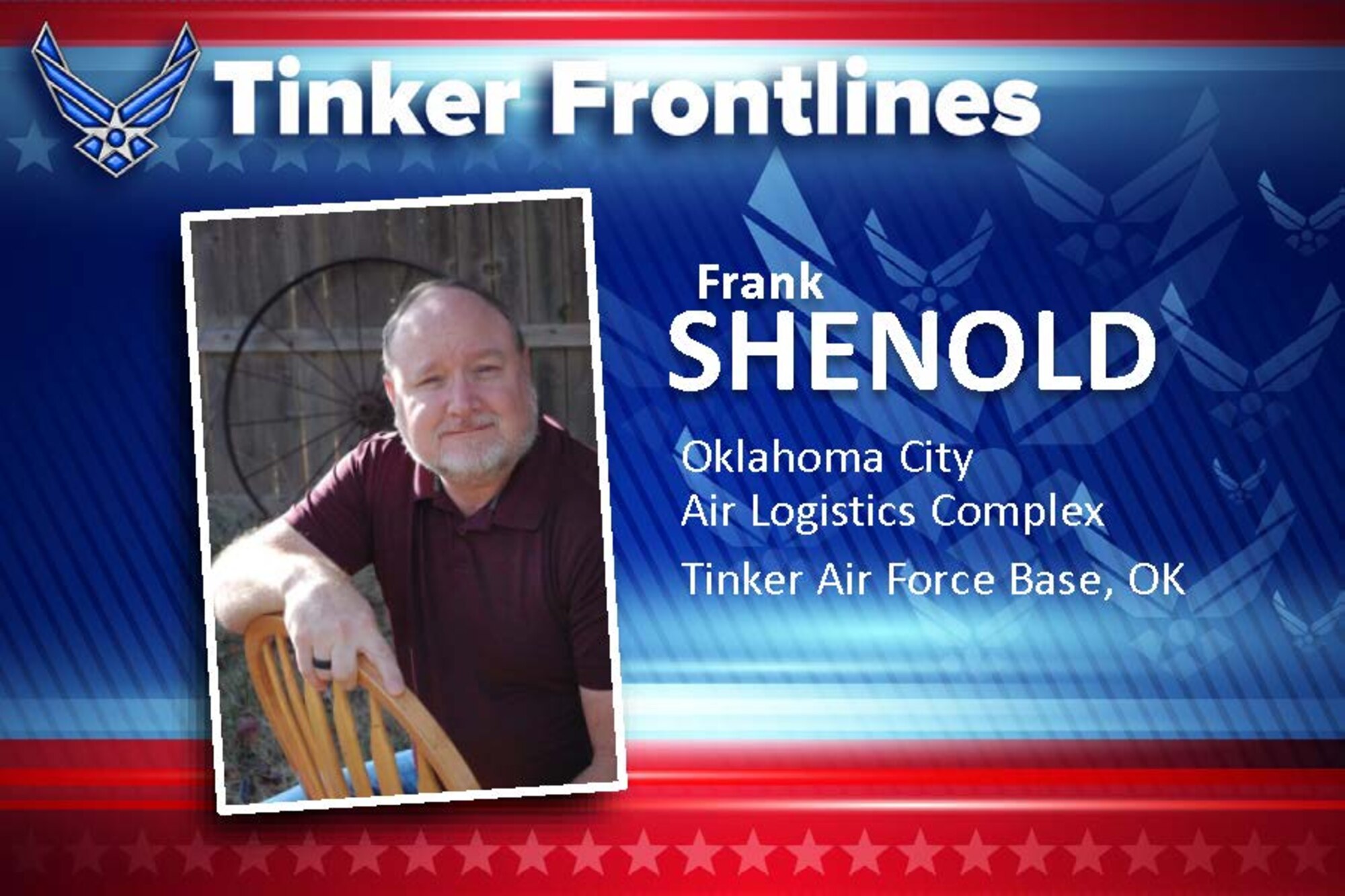 Frank Shenold, section lead in the Oklahoma City Air Logistics Complex’s Work Force Development Office, is committed to empowering the entire Complex team by developing their skills and competencies.