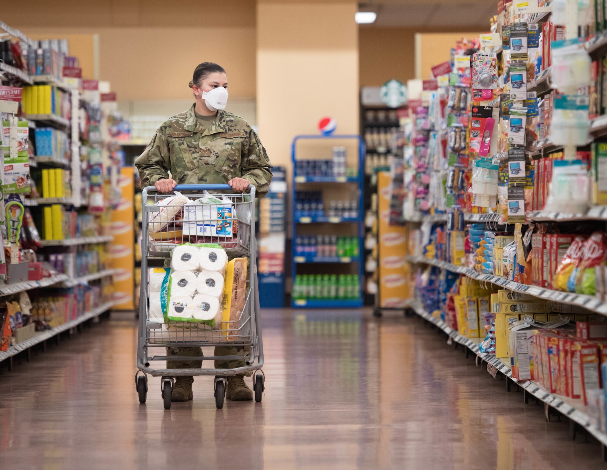 Face masks of Luke AFB