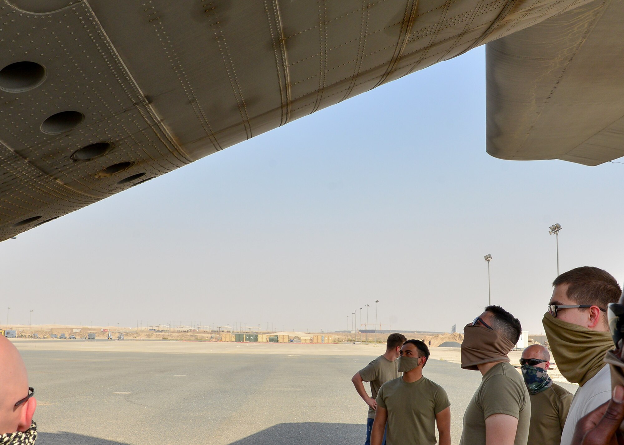 Airmen tour an aircraft