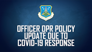Officer OPR policy update due to COVID-19 response