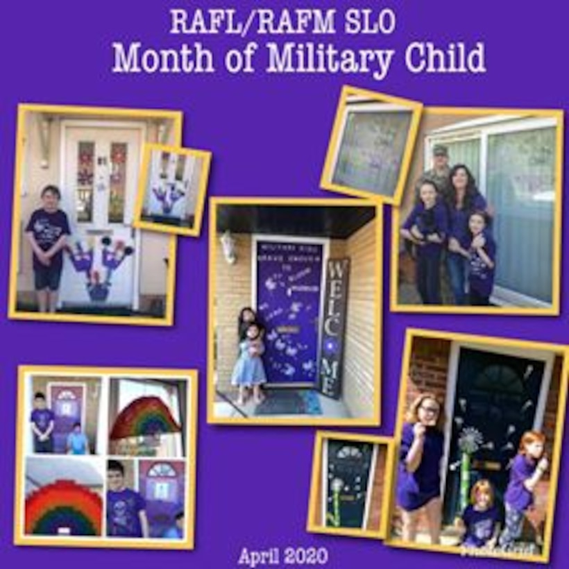 During April, the Month of the Military Child, the Royal Air Force Lakenheath/Royal Air Force Mildenhall School Liaison Office created virtual challenges for students and families, including a front door decoration competition. The SLO, along with Child and Youth Education Services, is providing students and their families programs at home to help continue their education virtually and stay connected during COVID-19. (Courtesy photo illustration)