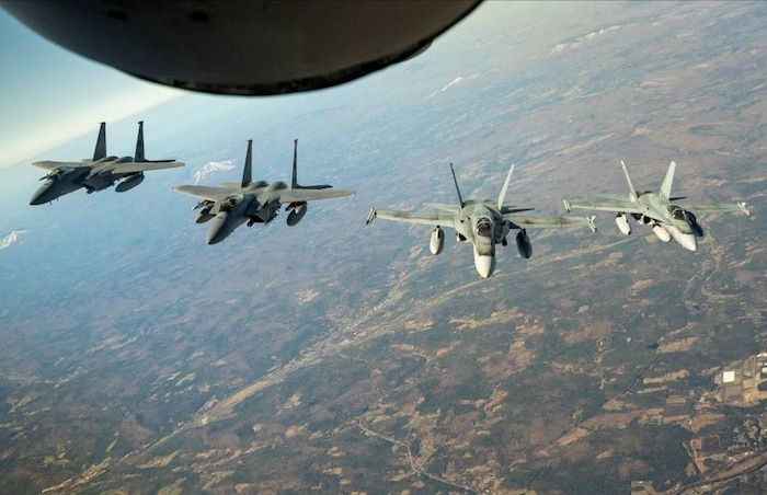 A bi-national Canadian and American command, NORAD employs a network of space-based, aerial and ground-based sensors, air-to-air refueling tankers and fighter aircraft, controlled by a sophisticated command and control network to deter, detect and defend against aerial threats that originate outside or within North American airspace.