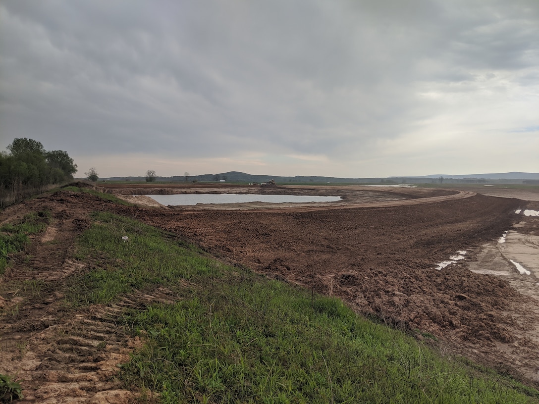 initial work complete at McLean Bottom Levee