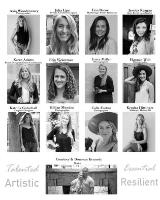 Fourteen military spouses from Laughlin Air Force Base and local communities hosted the Texas Safari Shoot in Sonora, Texas March 1, 2020. All facets off the shoot were planned, executed, designed and coordinated by the spouses. The graphic displays the level of talent the group had at their disposal. (U.S. Air Force Photo Illustration by Master Sgt. JT May III)