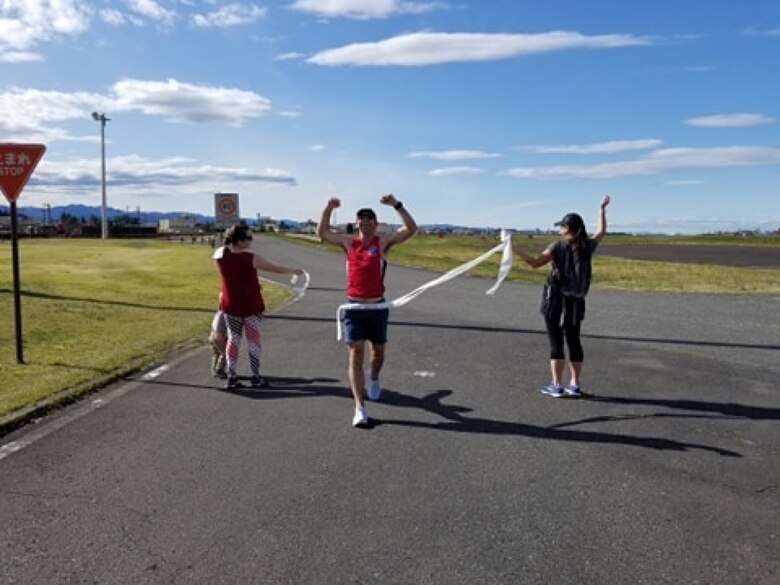 After an ultra-marathon at the Fuji Five Lakes near Mt. Fuji, Japan was cancelled due to COVID-19, Gulledge optimized his training to run 62 miles at the Yokota Air Base Par Three Golf Course.