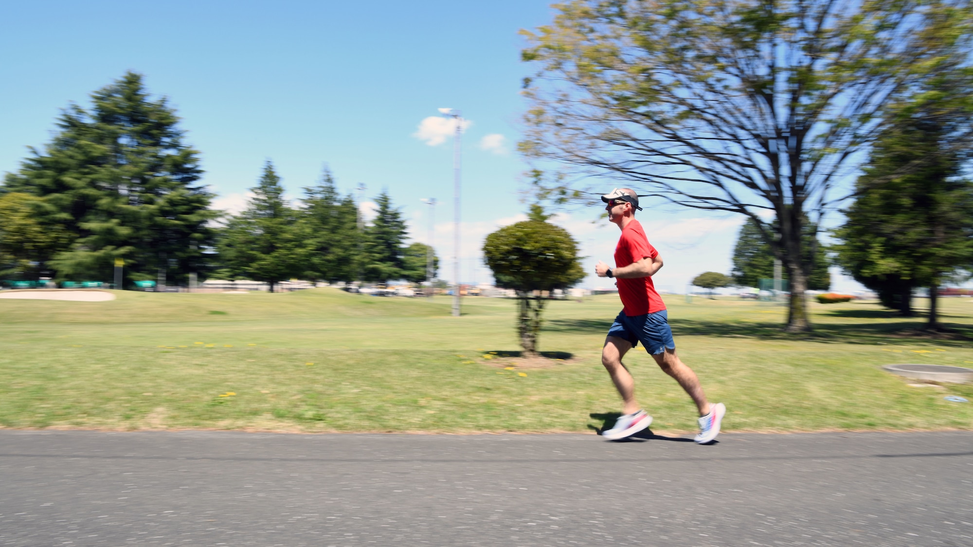 After an ultra-marathon at the Fuji Five Lakes near Mt. Fuji, Japan was cancelled due to COVID-19, Gulledge optimized his training to run 62 miles at the Yokota Air Base Par Three Golf Course.