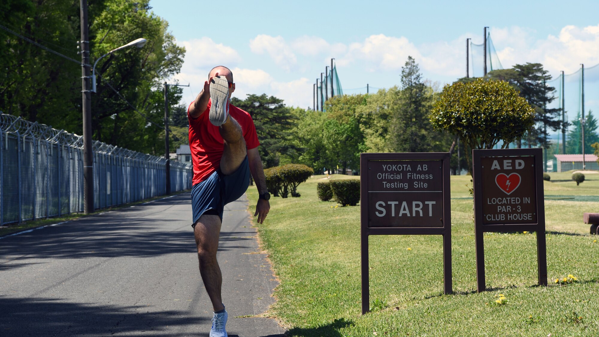 After an ultra-marathon at the Fuji Five Lakes near Mt. Fuji, Japan was cancelled due to COVID-19, Gulledge optimized his training to run 62 miles at the Yokota Air Base Par Three Golf Course.