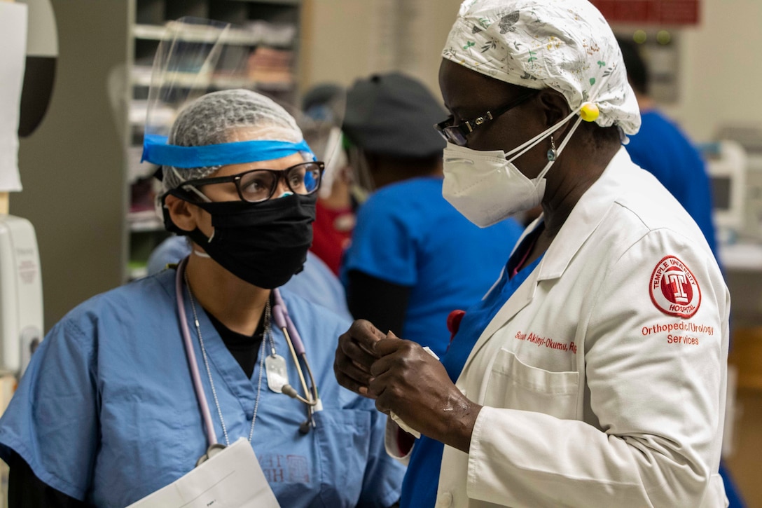 UAMTF 352-1 assists Philadelphia health care workers