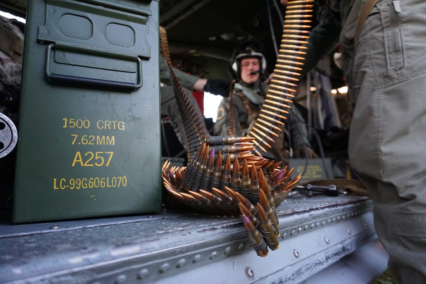 HSC-28 and Albanian military Gun Exercise
