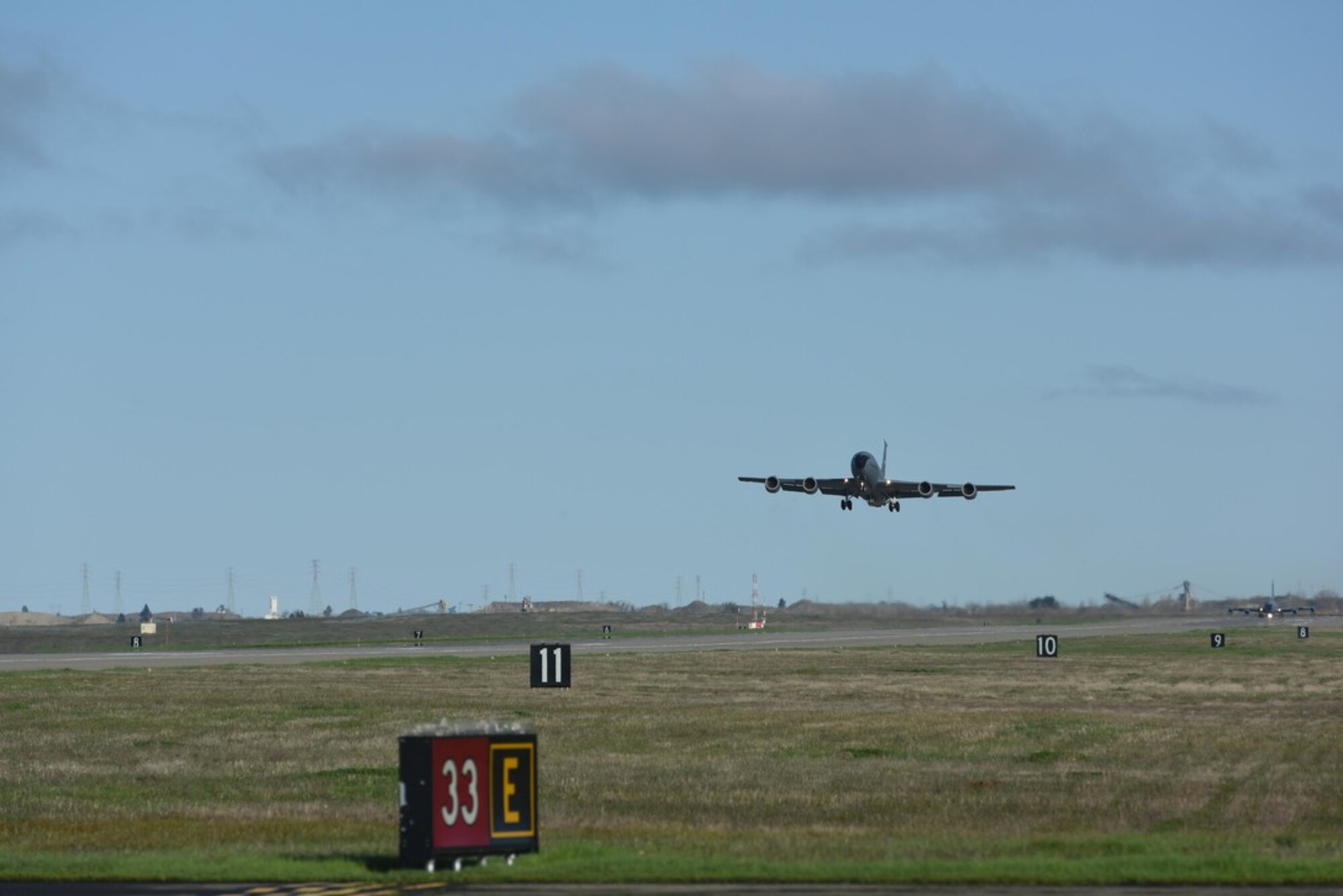 ELS- Stratotanker takeoff form airfield.