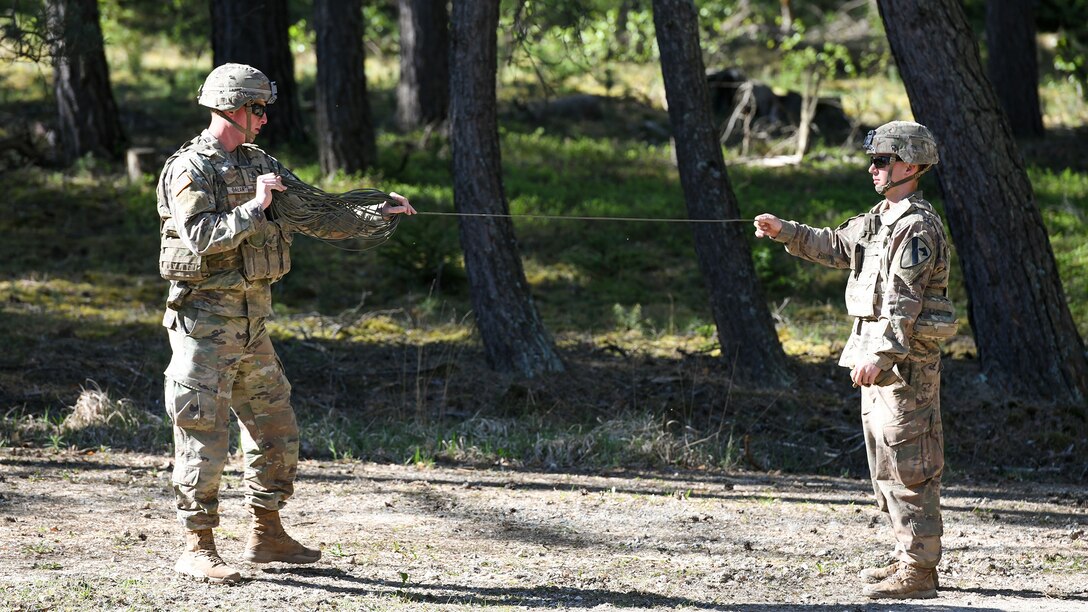 1st Cavalry Division improvised Bangalore training in Grafenwöhr, Germany