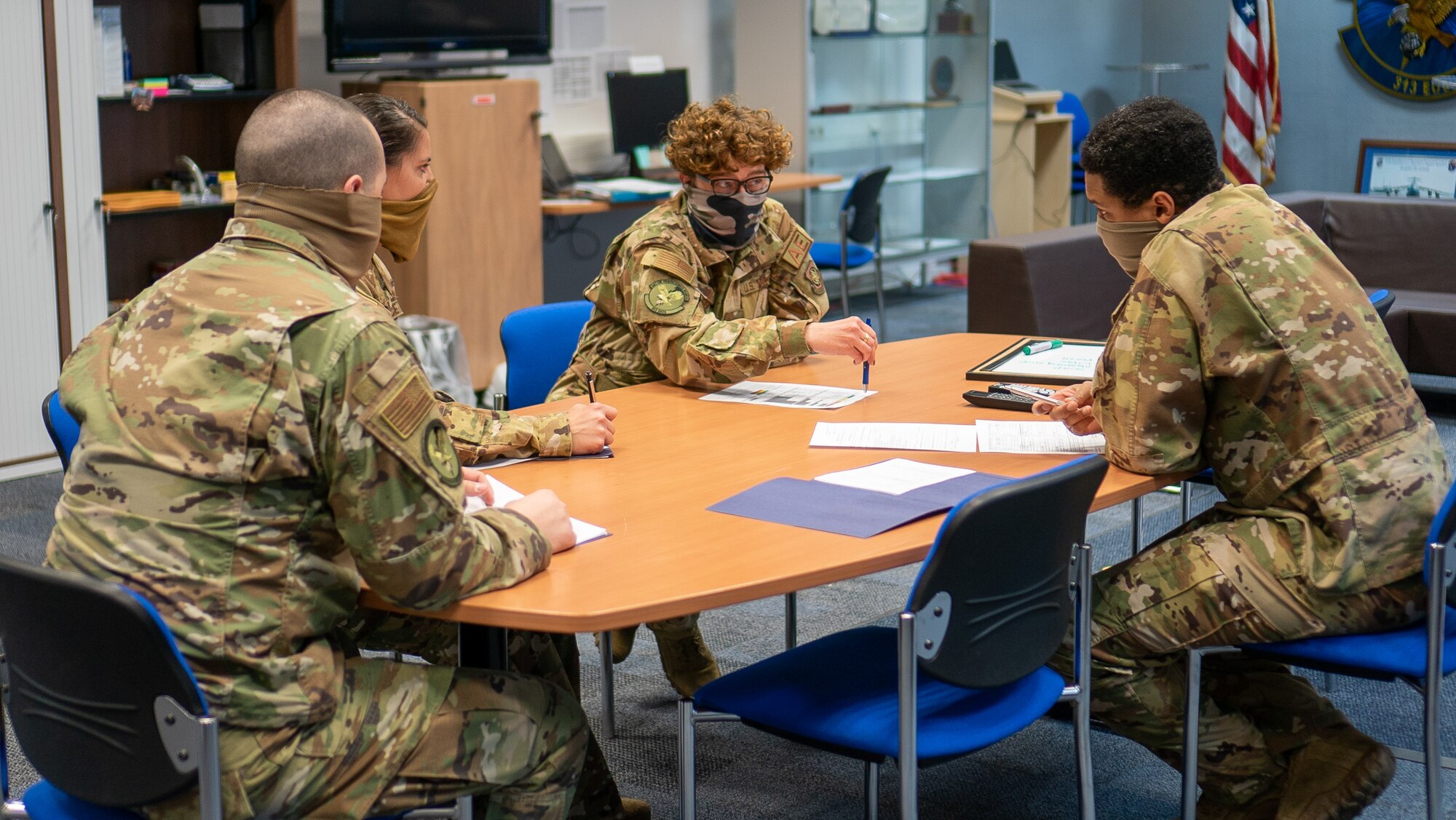 Airmen from the 521st Air Mobility Operations Wing support a Transport Isolation System operation at Ramstein Air Base, Germany, recently. The TIS is an infectious disease containment unit designed to minimize contamination risk to aircrew and medical attendants, while allowing in-flight medical care for patients afflicted by a disease. (Courtesy photo)