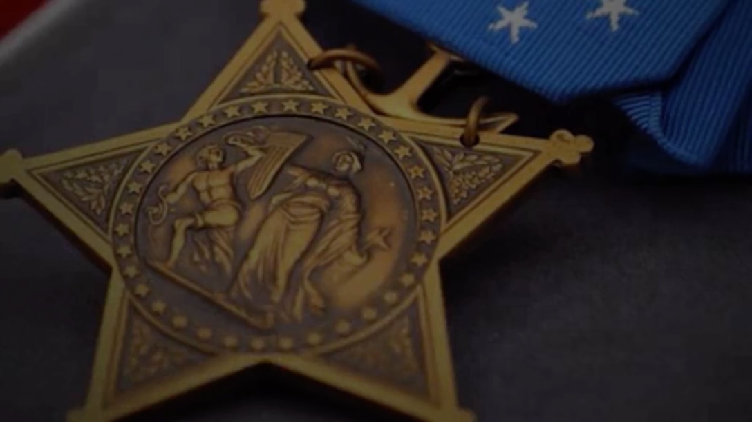 A photo of a Medal of Honor.