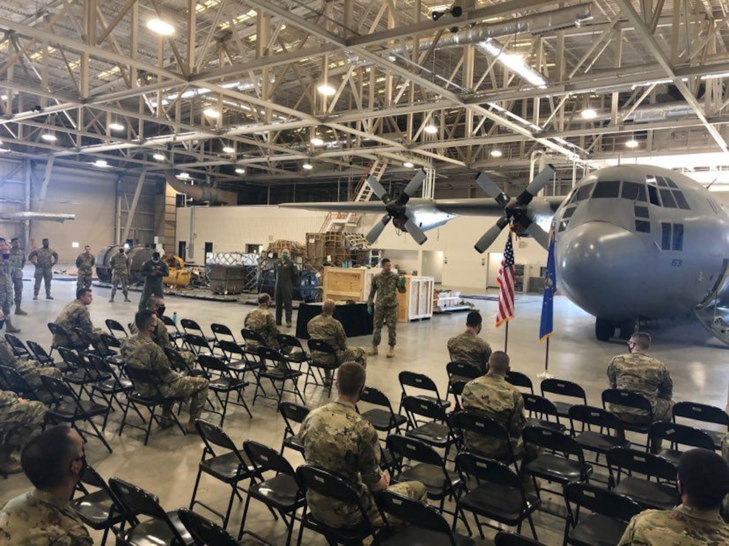 Airman Antonio E. Lopez received the Air Force Achievement Medal for Outstanding Achievement, a Single Action Achievement Medal, Thursday, April 23 for performing the Heimlich maneuver, saving a fellow Airman’s life.