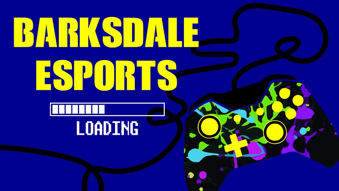 A Barksdale esports graphic is pictured. (U.S. Air Force graphic by 2nd Lt. Lindsey T. Heflin)