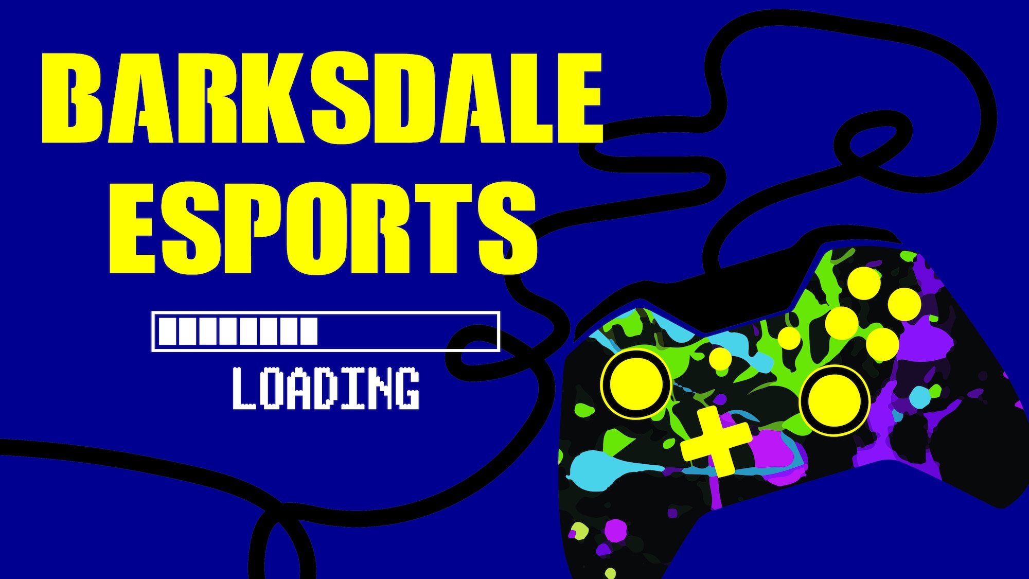 A Barksdale esports graphic is pictured. (U.S. Air Force graphic by 2nd Lt. Lindsey T. Heflin)