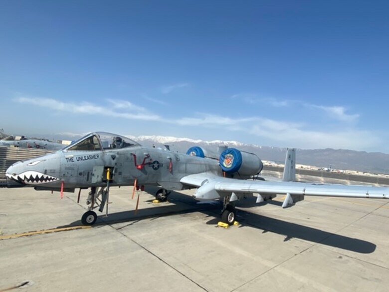 An A-10 was returned to operations after a remote airworthiness assessment during telework operations.  (courtesy photo)