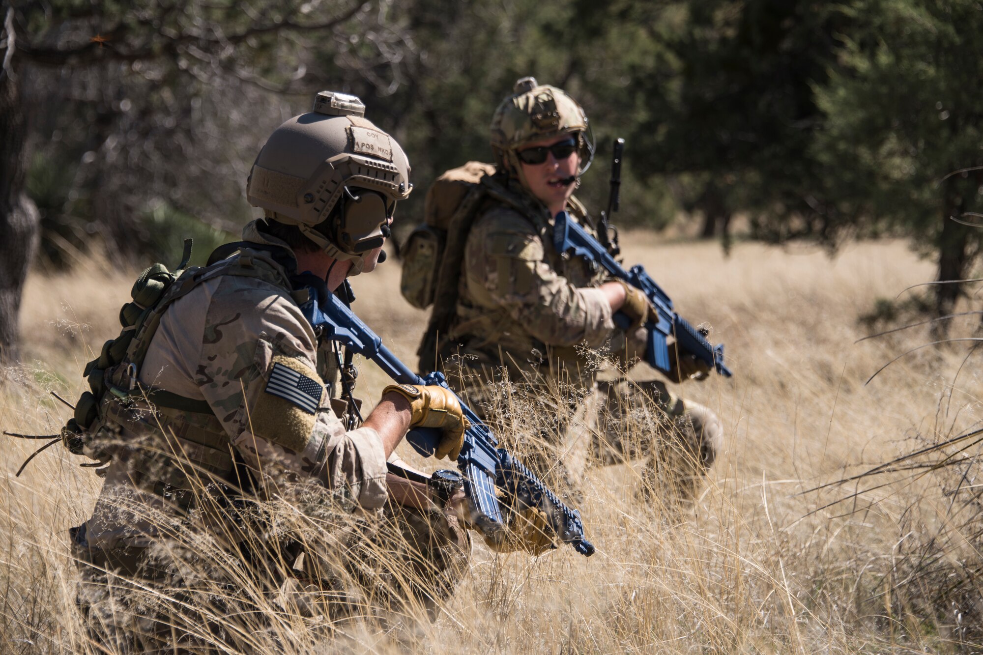 A photo of pararescueman executing a personnel recovery mission