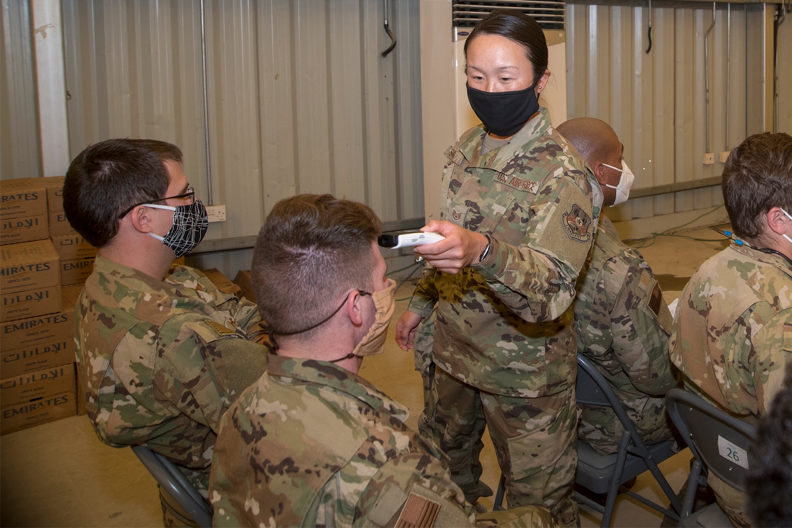 380th AEW executes COVID-19 prevention measures during deployment