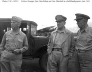 LTG Kreuger Standing next to GEN MacArthur and GEN Marshall