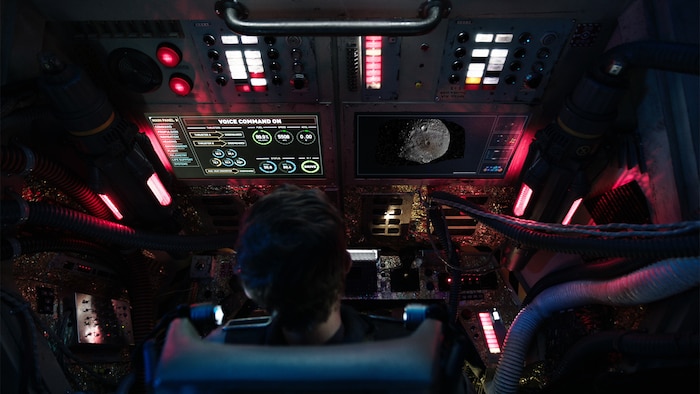 Cockpit view of the USS X-101