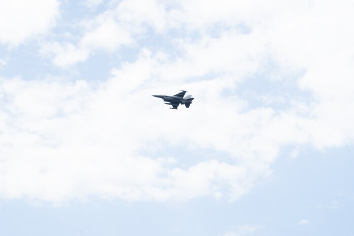 F-16 Fighting Falcons from the 510th Fighter Squadron participate in a joint training mission in the Black Sea with the Arleigh Burke class, guided-missile destroyer, USS Porter (DDG 78).  U.S. 6th Fleet, headquartered in Naples, Italy, conducts the full spectrum of joint and naval operations, often in concert with joint, allied, and interagency partners in order to advance U.S. national interests and security and stability in Europe and Africa