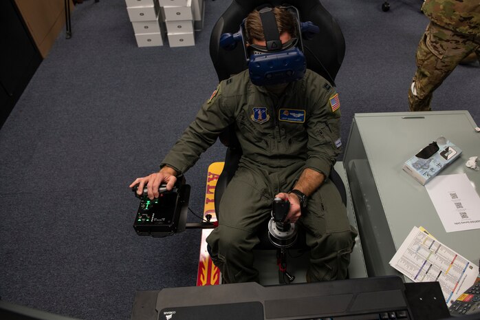 Virtual reality pilot training.