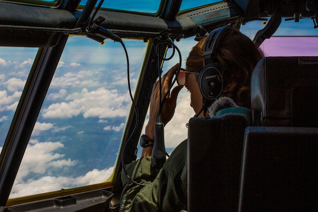Capt. Olivia Raftshol, transports Marines with Special Purpose Marine Air-Ground Task Force - Southern Command to Soto Cano Air Base, Honduras, July 31.