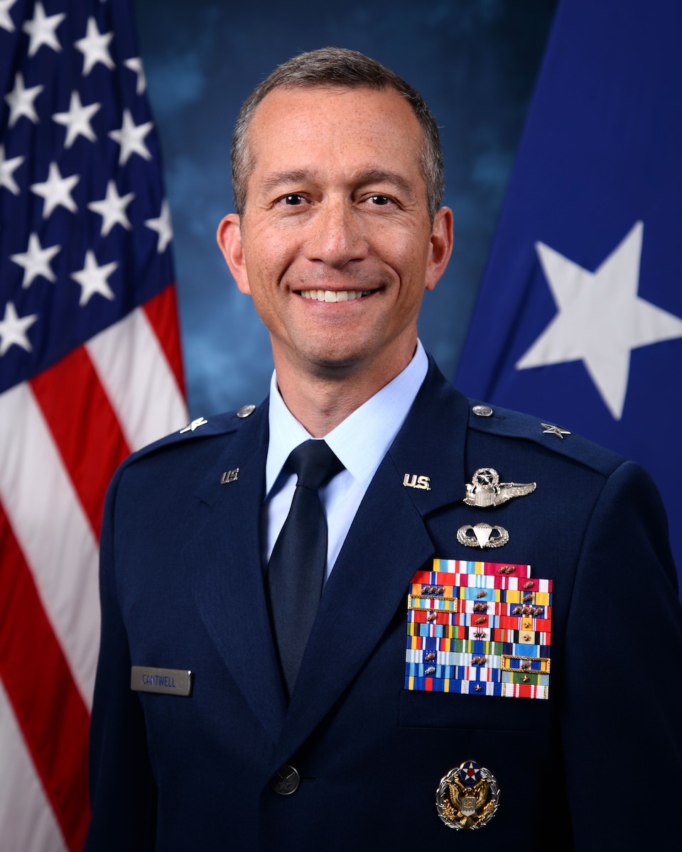 This is the official portrait of Brig. Gen. Houston R. Cantwell.