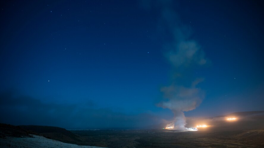 An Air Force Global Strike Command unarmed Minuteman III intercontinental ballistic missile launches during an operational test at 12:21 a.m. Pacific Daylight Time 4 August 2020, at Vandenberg Air Force Base, Calif. ICBM test launches demonstrate the U.S. nuclear enterprise is safe, secure, effective and ready to defend the United States and its allies. ICBMs provide the U.S. and its allies the necessary deterrent capability to maintain freedom to operate and navigate globally in accordance with international laws and norms. (U.S. Air Force photo by Senior Airman Hanah Abercrombie)