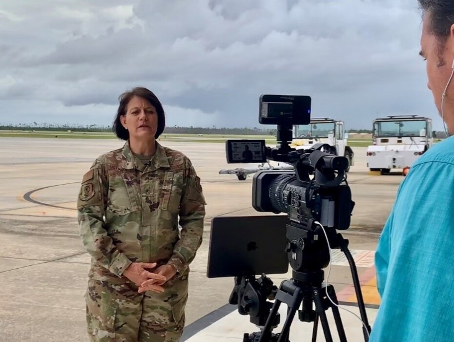 Brig. Gen. Patrice Melancon, Tyndall Program Management Office executive director, delivers her keynote speech, Envisioning and Building a Digitally-Integrated Base of the Future, during the virtual AFWERX Fusion 2020 Base of the Future event July 28, 2020.