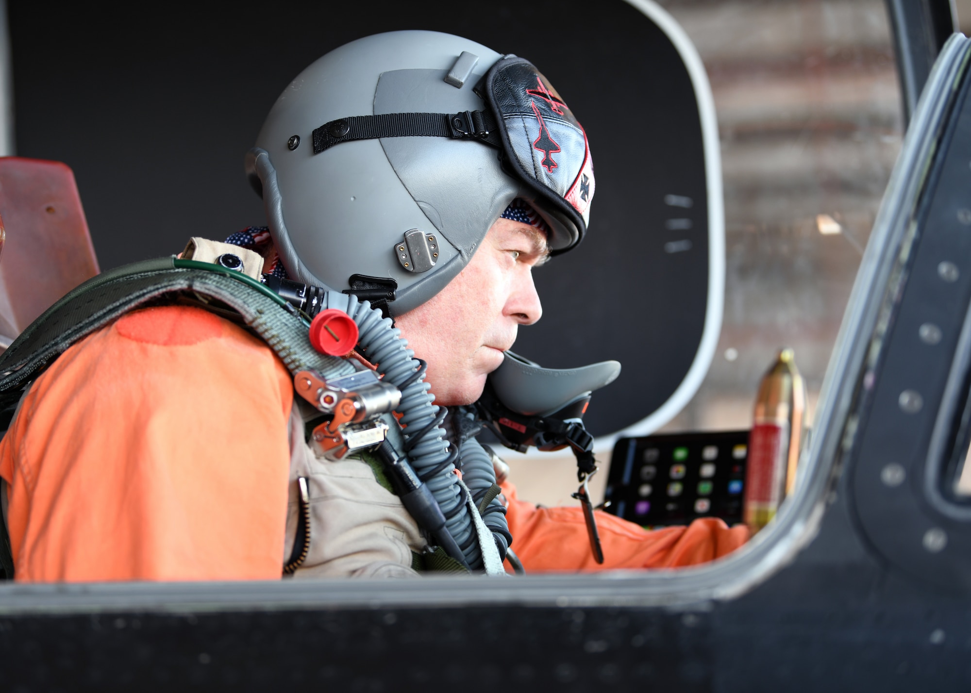 Retired Lt. Col Jonathan Huggins, 1st Reconnaissance Squadron U-2 instructor pilot, performs a preflight inspection before takeoff July 31, 2020 at Beale Air Force Base, California. Huggins retired on Sep. 26, 2014 and has served as a U-2 pilot instructor for 15 of the 18 years he’s been flying the U-2 as an active duty pilot. (U.S. Air Force photo by Airman 1st Class Luis A. Ruiz-Vazquez)