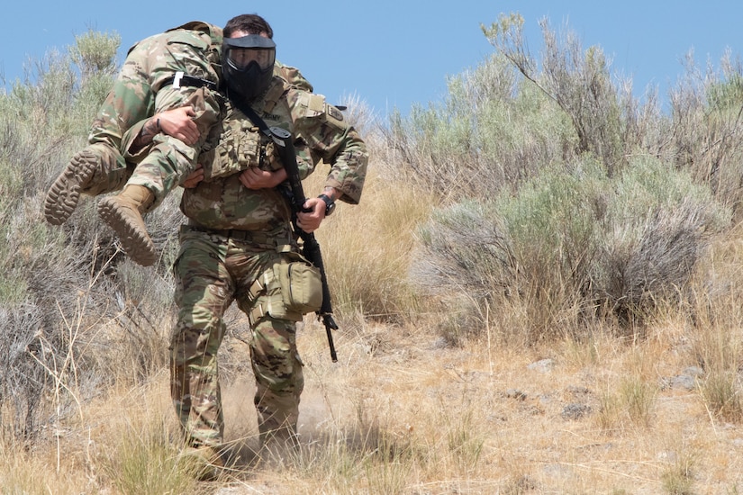 Twelve Soldiers from the Western United States and Guam exhausted themselves physically and mentally over three blisteringly hot days at Camp Williams, July 28-30, to be named the Soldier and Noncommissioned Officer of the Year during the 2020 National Guard Region VII Best Warrior Competition