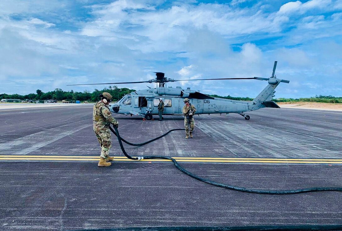 Airmen complete hot refuel