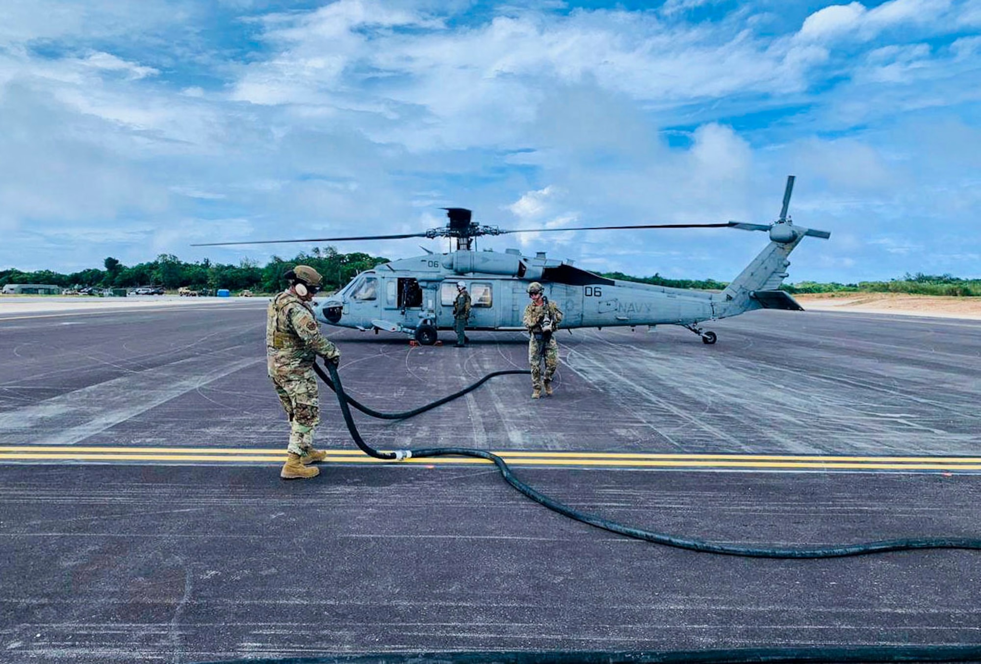 Airmen complete hot refuel