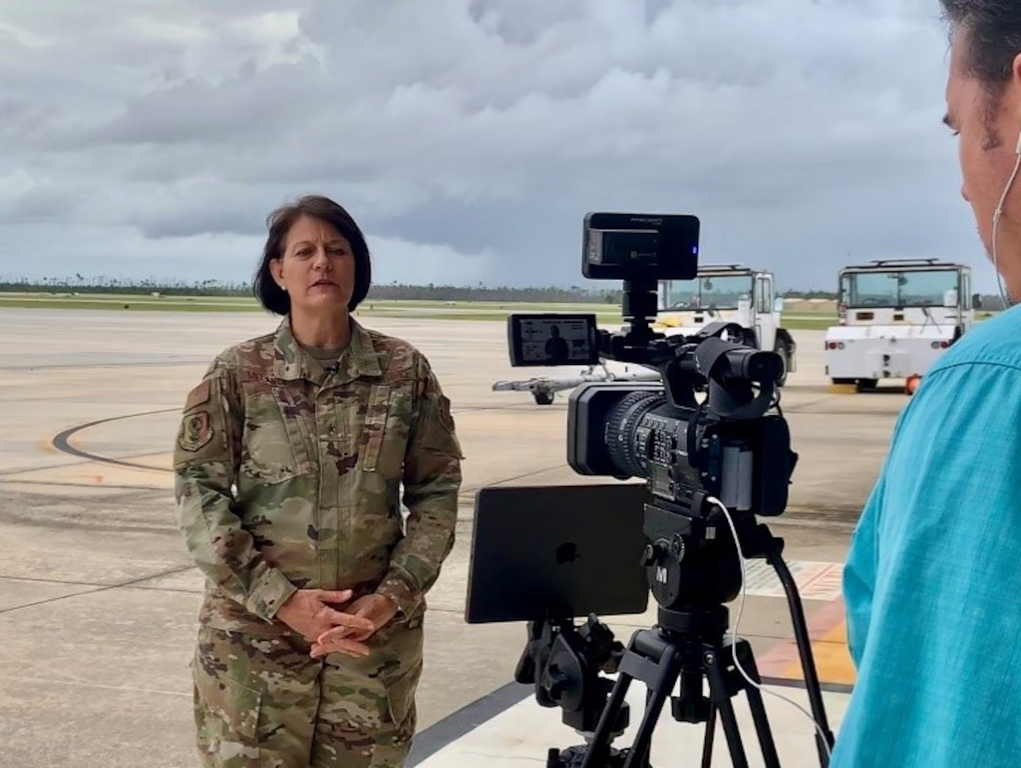 Brig. Gen. Patrice Melancon, Tyndall Program Management Office executive director, delivers her keynote speech, Envisioning and Building a Digitally-Integrated Base of the Future, during the virtual AFWERX Fusion 2020 Base of the Future event July 28, 2020.