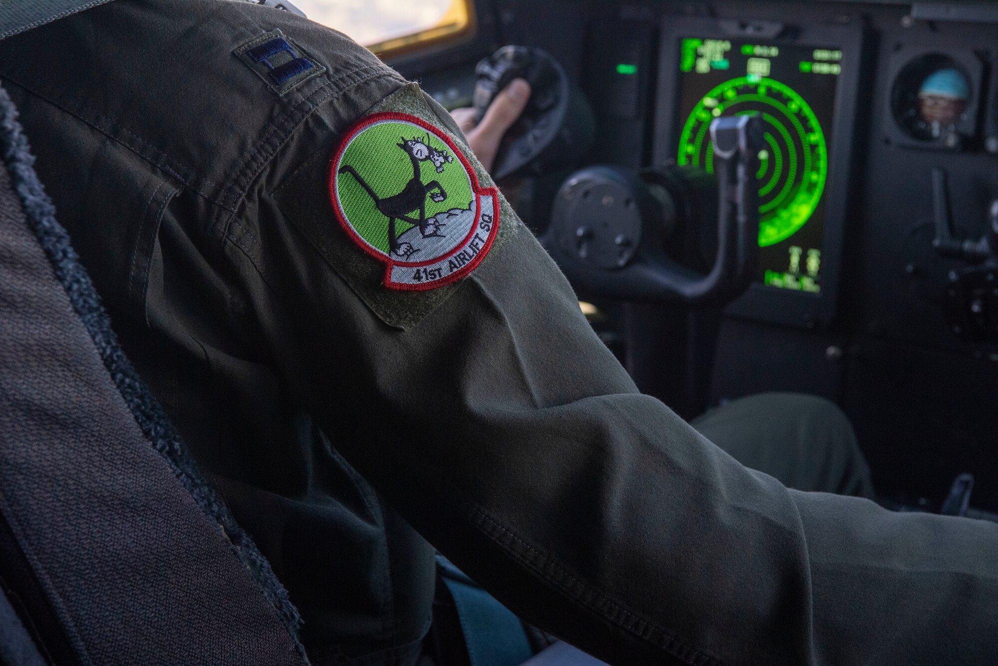 Pilots from the 41st Airlift Squadron fly a C-130J Super Hercules during pre-deployment training in Colorado, July 30, 2020. Throughout the training, the 41st AS was able to perform airdrops, offload cargo, fly low-levels, land on dirt runways, integrate with other wings, operate in low-light environments and navigate topography that the squadron is unable to replicate at home station. (U.S. Air Force photo by Airman 1st Class Aaron Irvin)