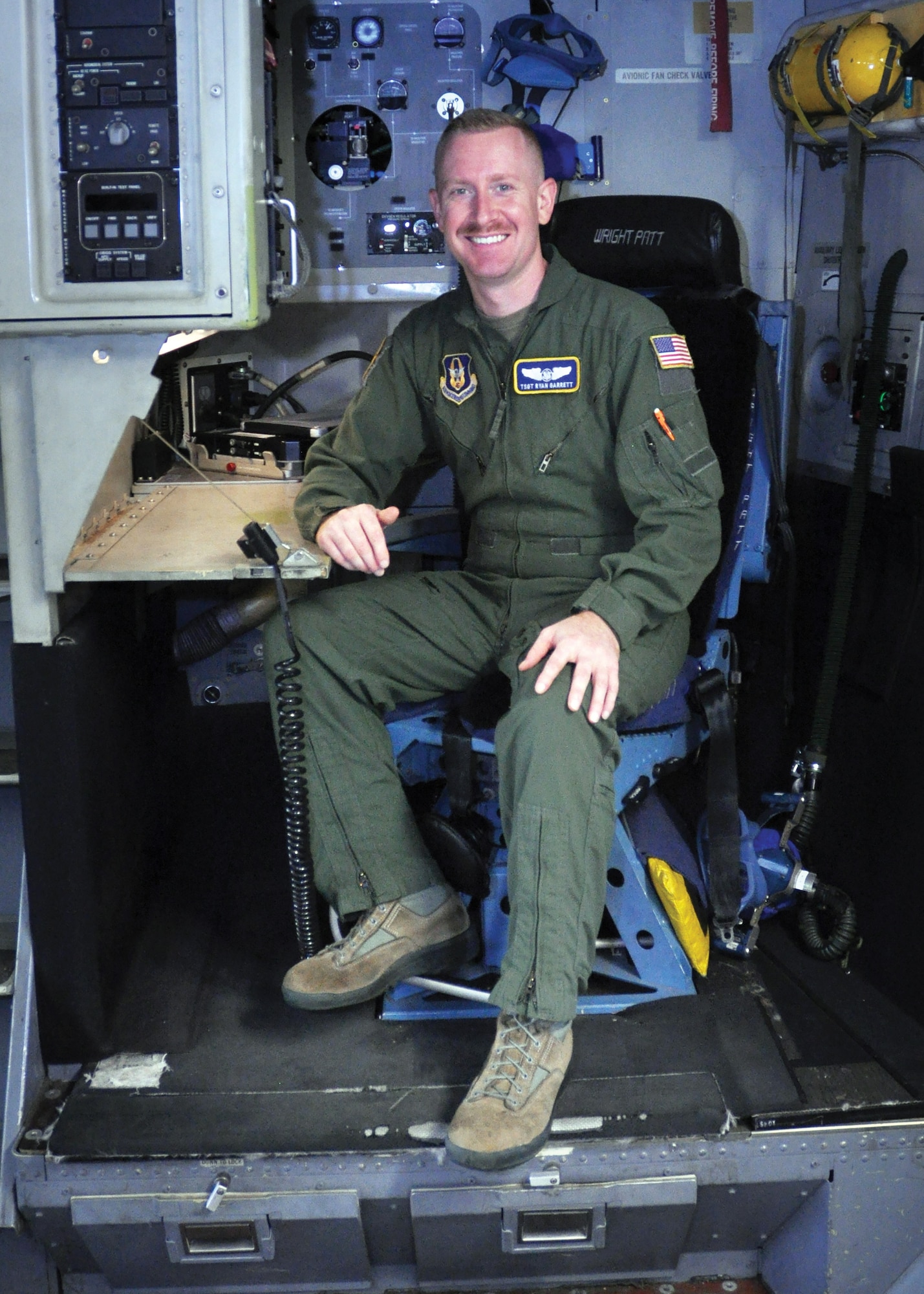 Tech. Sgt. Ryan Garrett, 89th Airlift Squadron C-17 Globemaster III loadmaster, is the 445th Airlift Wing August Spotlight Performer. (U.S. Air Force photo/Senior Airman Angela Jackson)