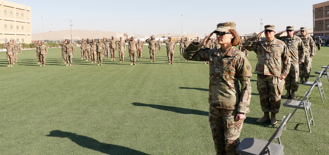 Soldiers Graduate from eBLC at Camp Arifjan, Kuwait