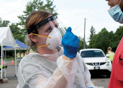 The Michigan National Guard Task Force 182 was all over Michigan’s Upper Peninsula July 25, 2020, testing for the coronavirus.