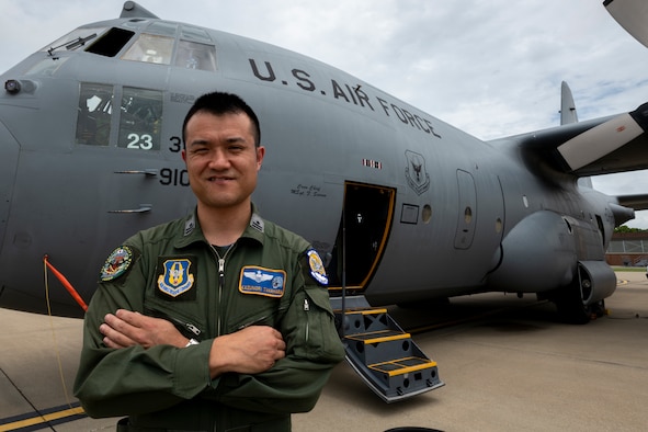Maj. Kazunori Takahara, a pilot with the Japan Air-Self Defense Force’s 1st Tactical Airlift Wing, poses in front of a 757th Airlift Squadron C-130H Hercules aircraft, he had piloted moments before the photo. Takahara is a participant in the Defense Personnel Exchange Program, where he will spend two and a half years assigned to the United States Air Force’s 910th Airlift Wing. The DPEP is designed to nurture the bonds of friendship and understanding that exist between the two air forces through the exchange of ideas and tactics by the members of each service.