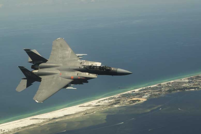 A B-61 on a flight test.