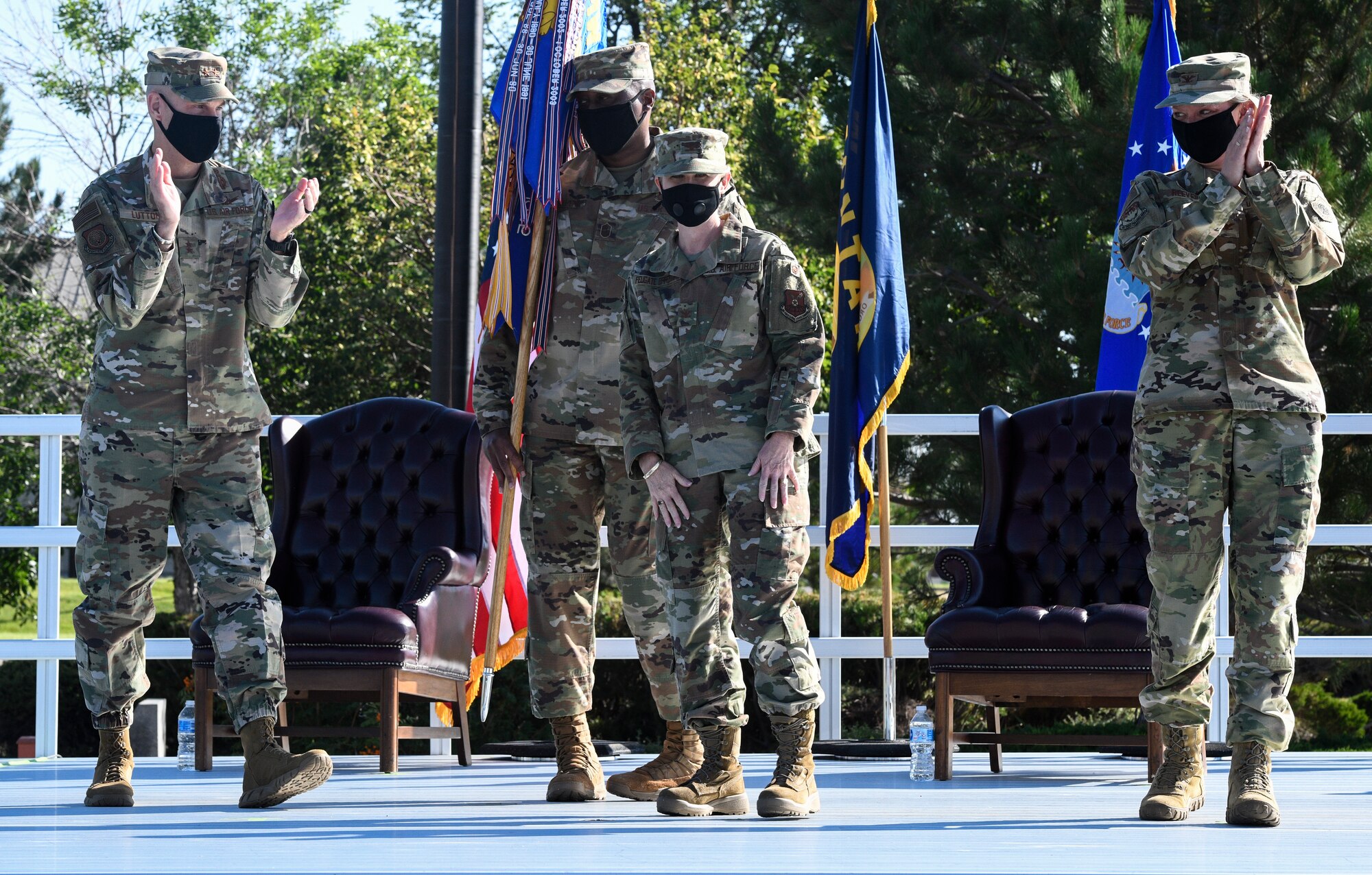 Malmstrom Air Force Base welcomed Col. Anita Feugate Opperman as the new commander of the 341st Missile Wing during a change of command ceremony Aug. 5, 2020, at Malmstrom AFB, Mont.