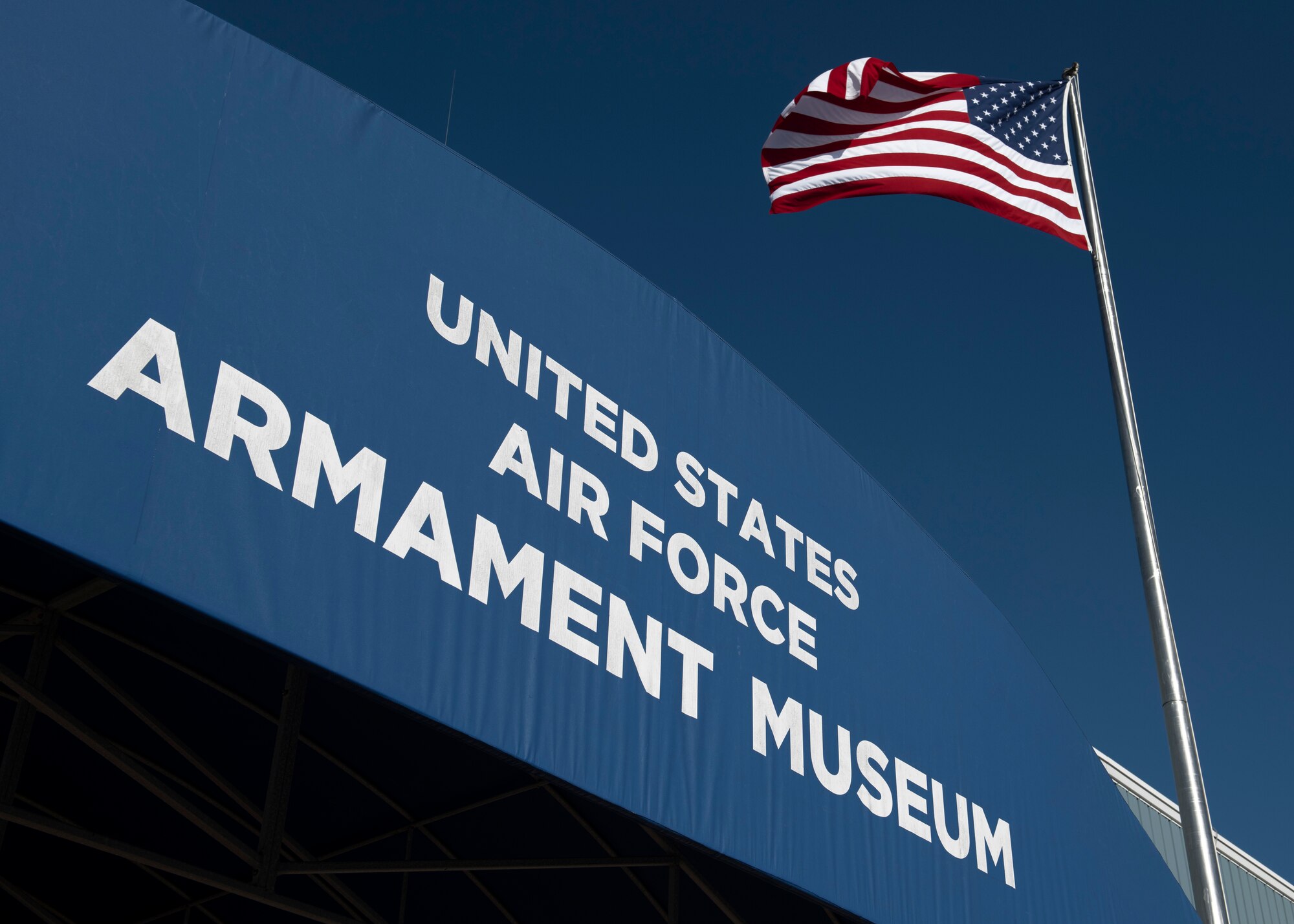The Air Force Armament Museum outside of Eglin Air Force Base, Florida, August 2, 2020. The Air Force Armament Museum is the only museum in the world dedicated to the collection, preservation and exhibition of artifacts and memorabilia associated with Air Force Armament and its platforms of delivery.