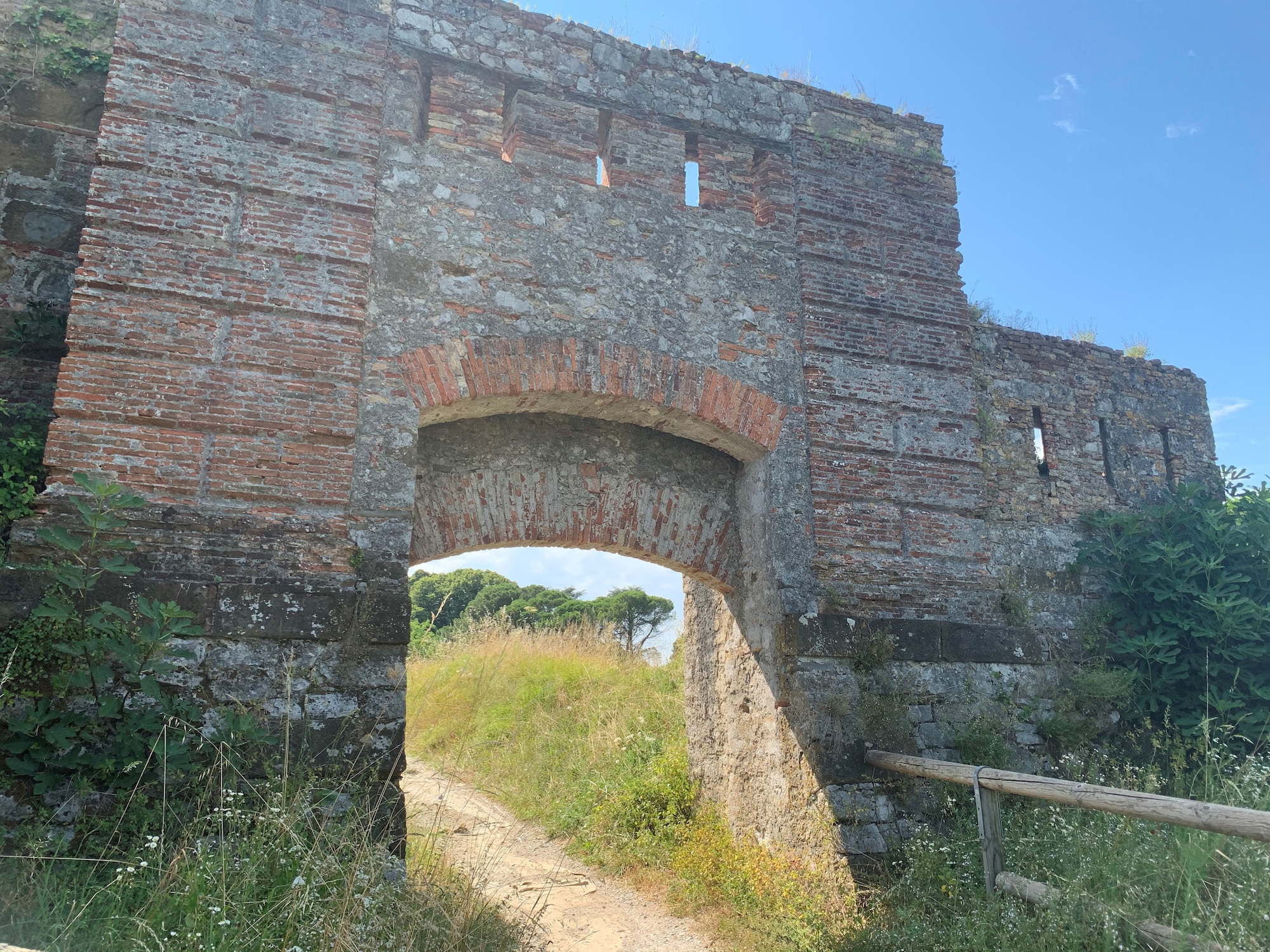 Partial ramparts at Palmanova, Italy, July 25, 2020. Palmanova is a small fortress town in the shape of a nine-pointed star. (U.S. Air Force photo by Staff Sgt. Heidi Goodsell)
