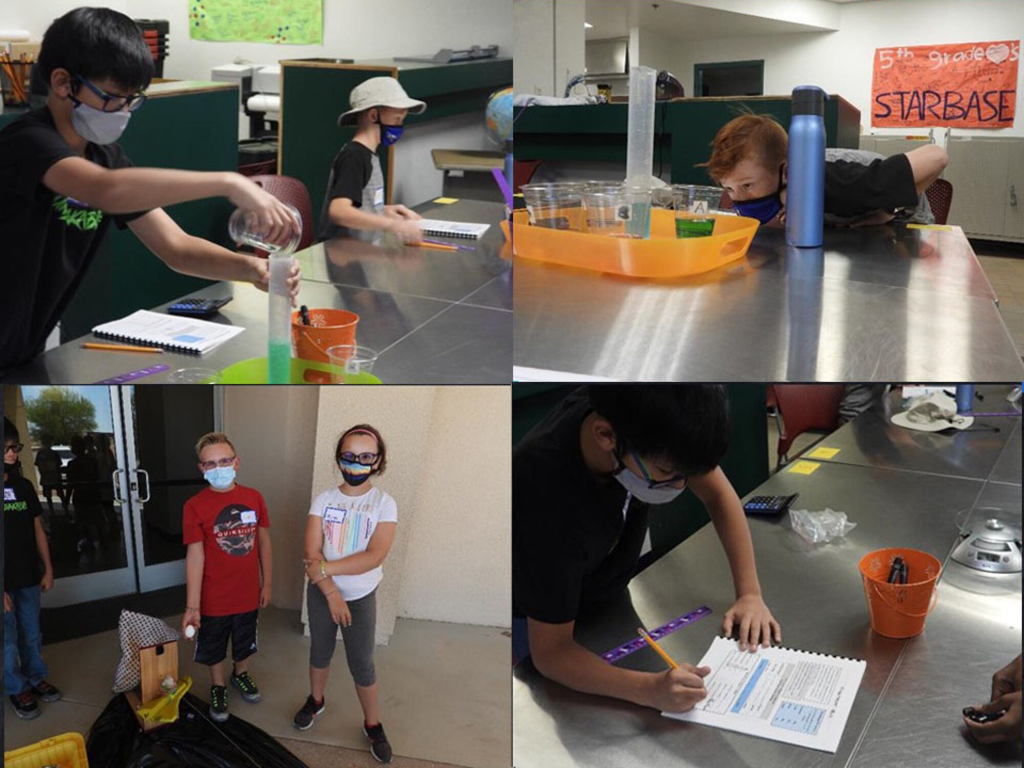 STARBASE Nellis re-opened with their summer academy program July 20, 2020, at Nellis Air Force Base, Nevada. Students from the local Las Vegas area participate in hands-on science, technology, engineering and math (STEM) training. (Courtesy Photo)